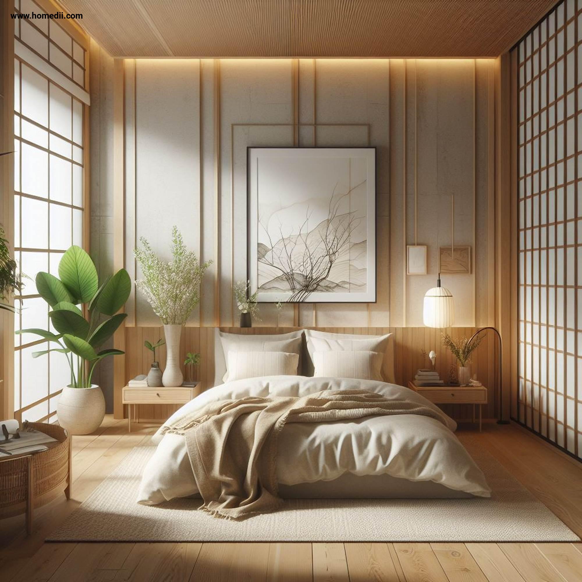 11 Japandi Bedroom Tips for Creating a Serene Retreat: Organic Bedding ...