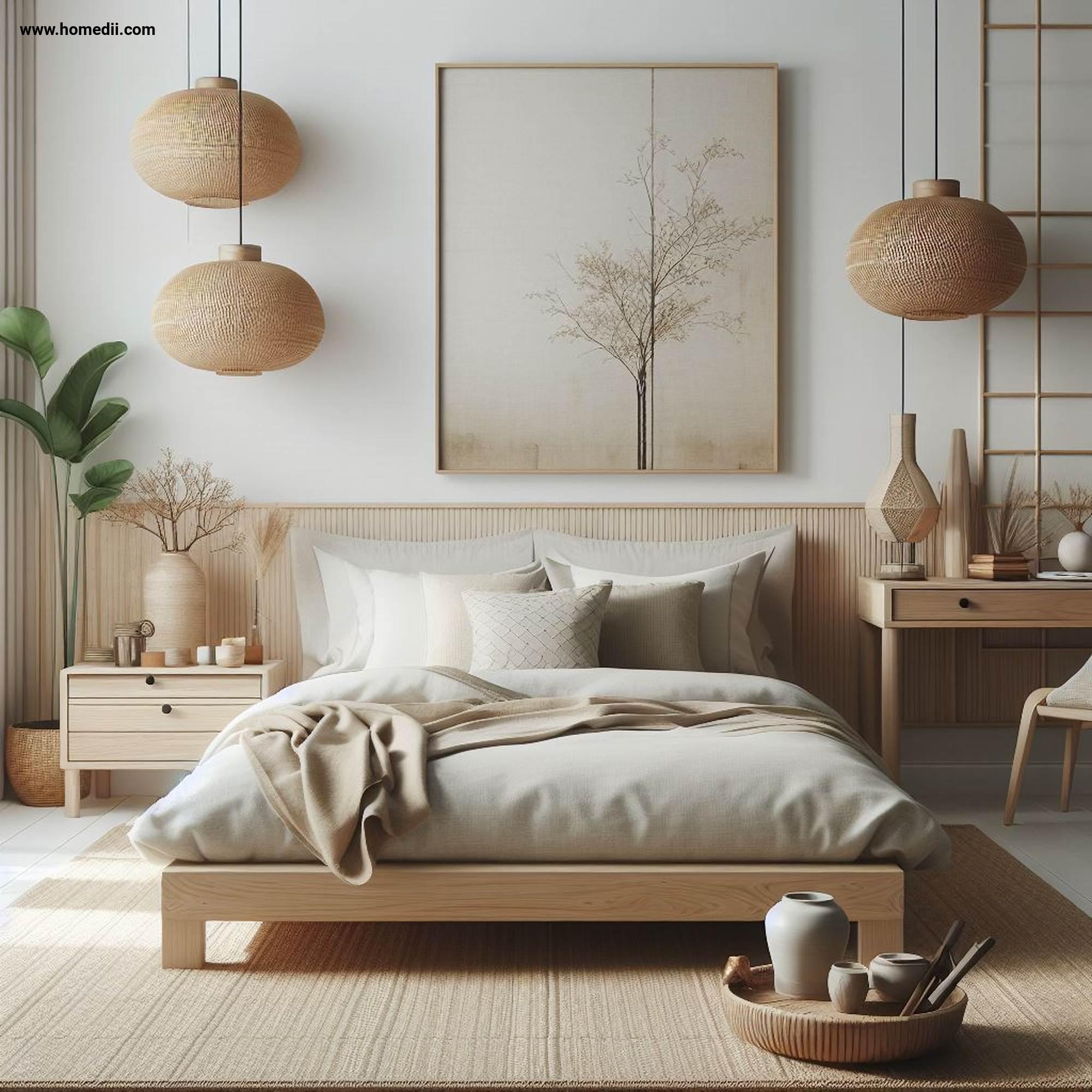 11 Japandi Bedroom Tips for Creating a Serene Retreat: Organic Bedding ...