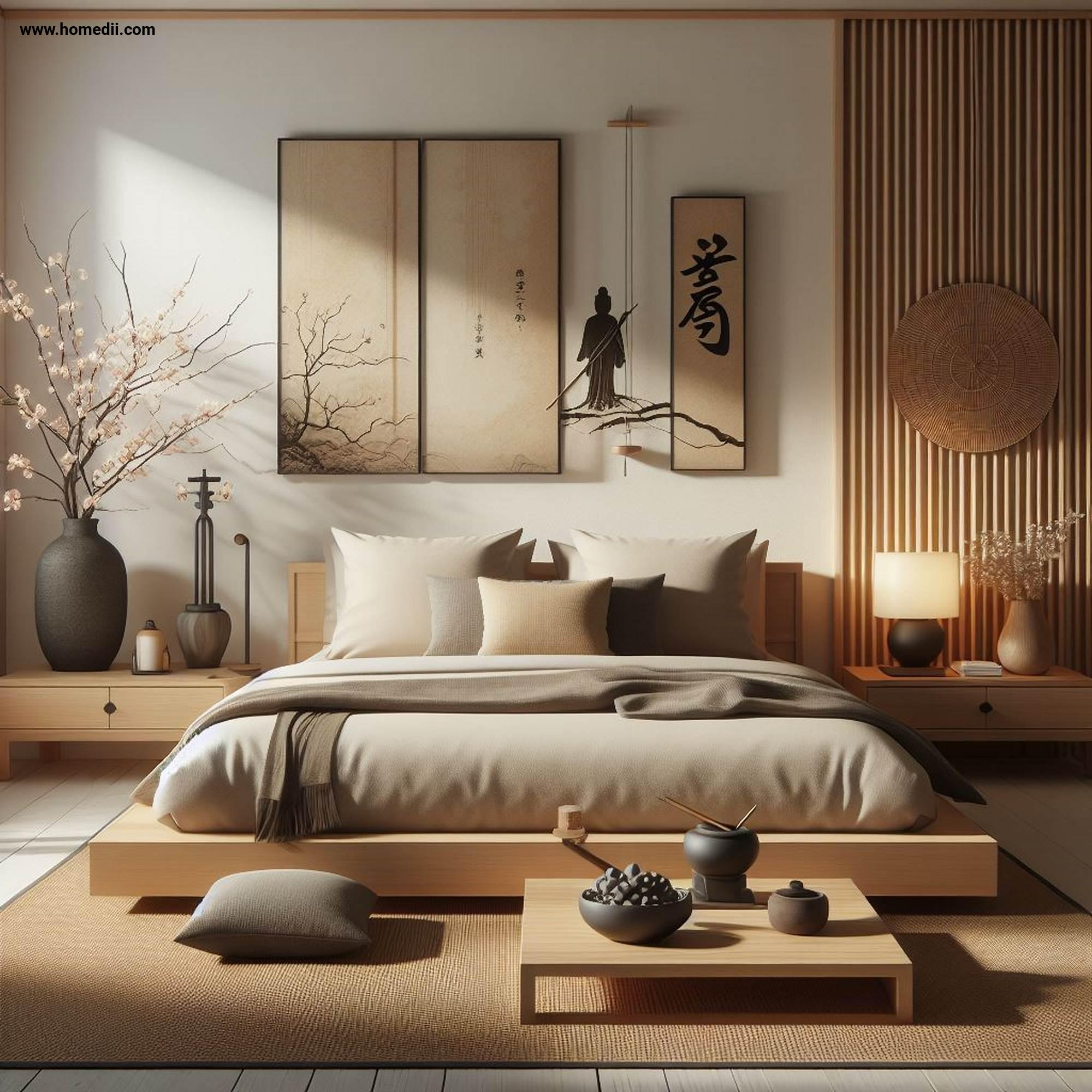 11 Japandi Bedroom Tips for Creating a Serene Retreat: Organic Bedding ...